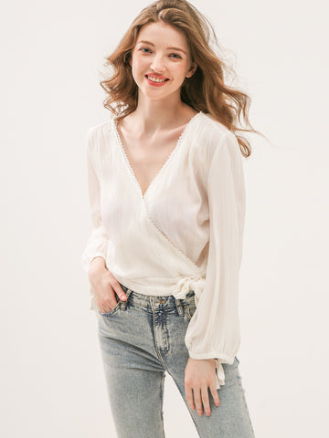 Lurex Wrap Top